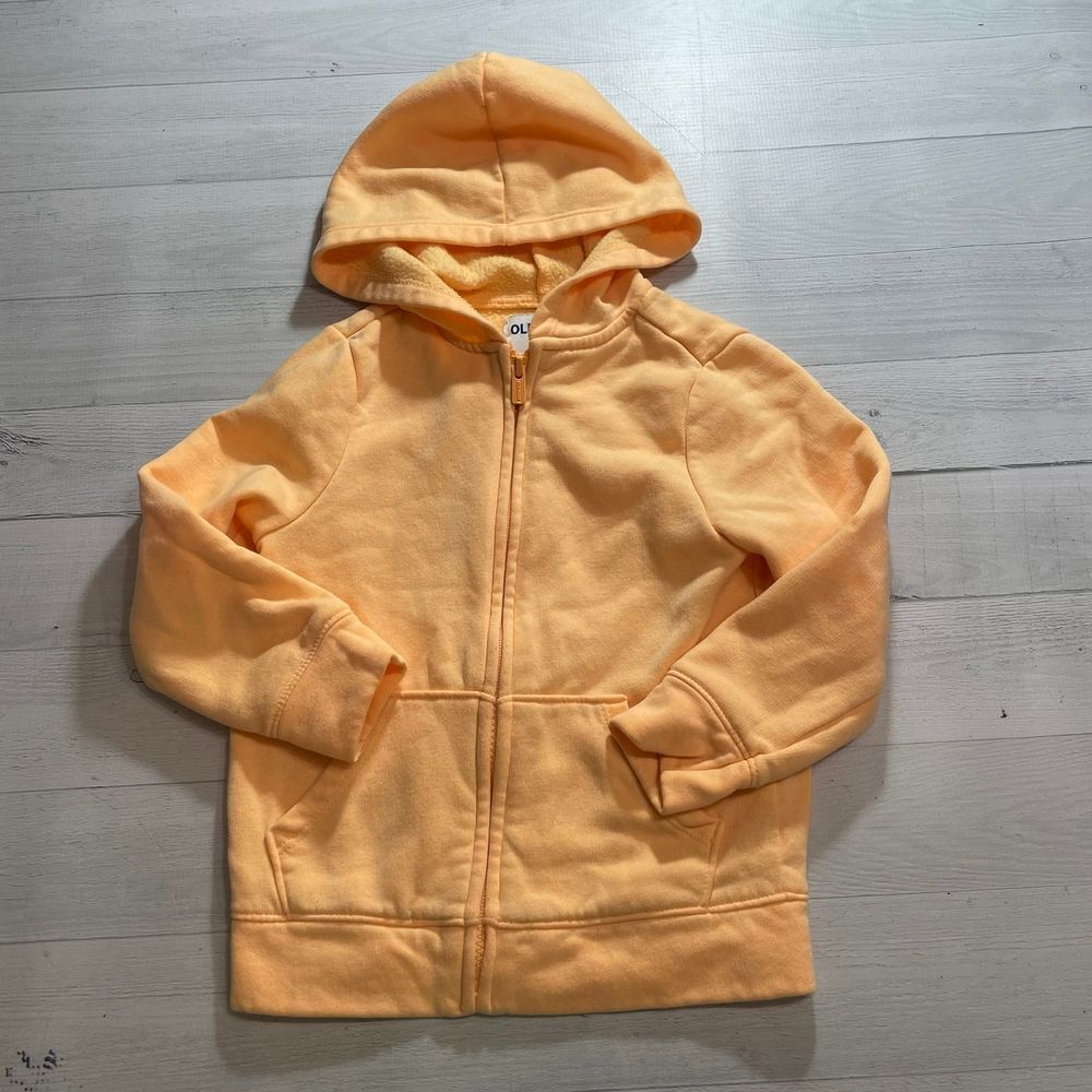 Old navy kids orange zip‎ up hoodie 4T